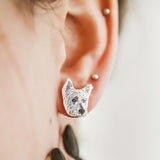 CUSTOM DOG PHOTO EARRINGS